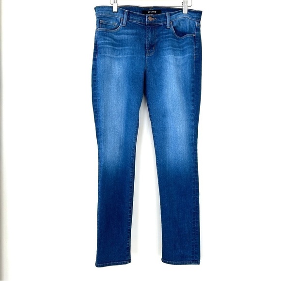 J. Brand Karma jeans, medium rise, skinny leg, stretch denim in a medium wash - Picture 2 of 13